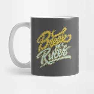 Break The Rules Vintage Style Mug